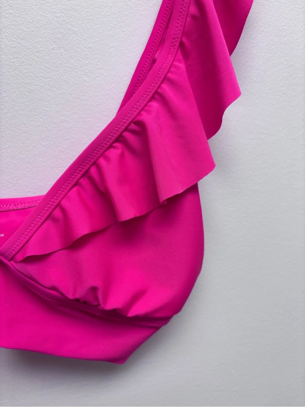 NWT Aerie Ruffle Longline Bikini Top